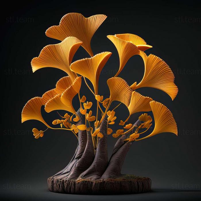 3D model Juracimbrophlebia ginkgofolia (STL)